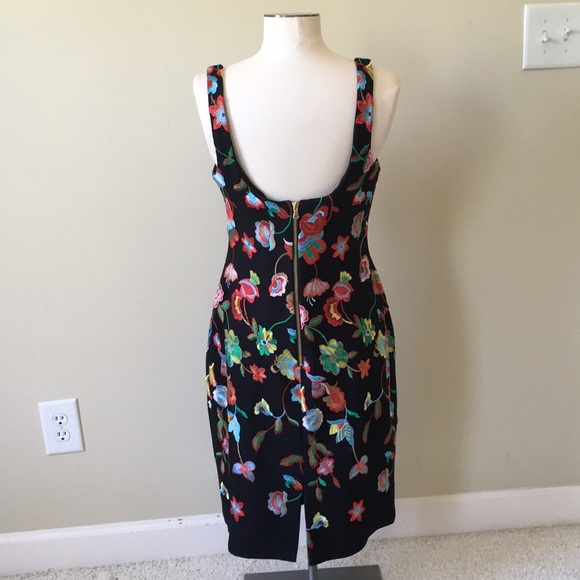 Nicole Miller Size 8 Floral Embroidered Dress Sz 8 - Picture 4 of 8